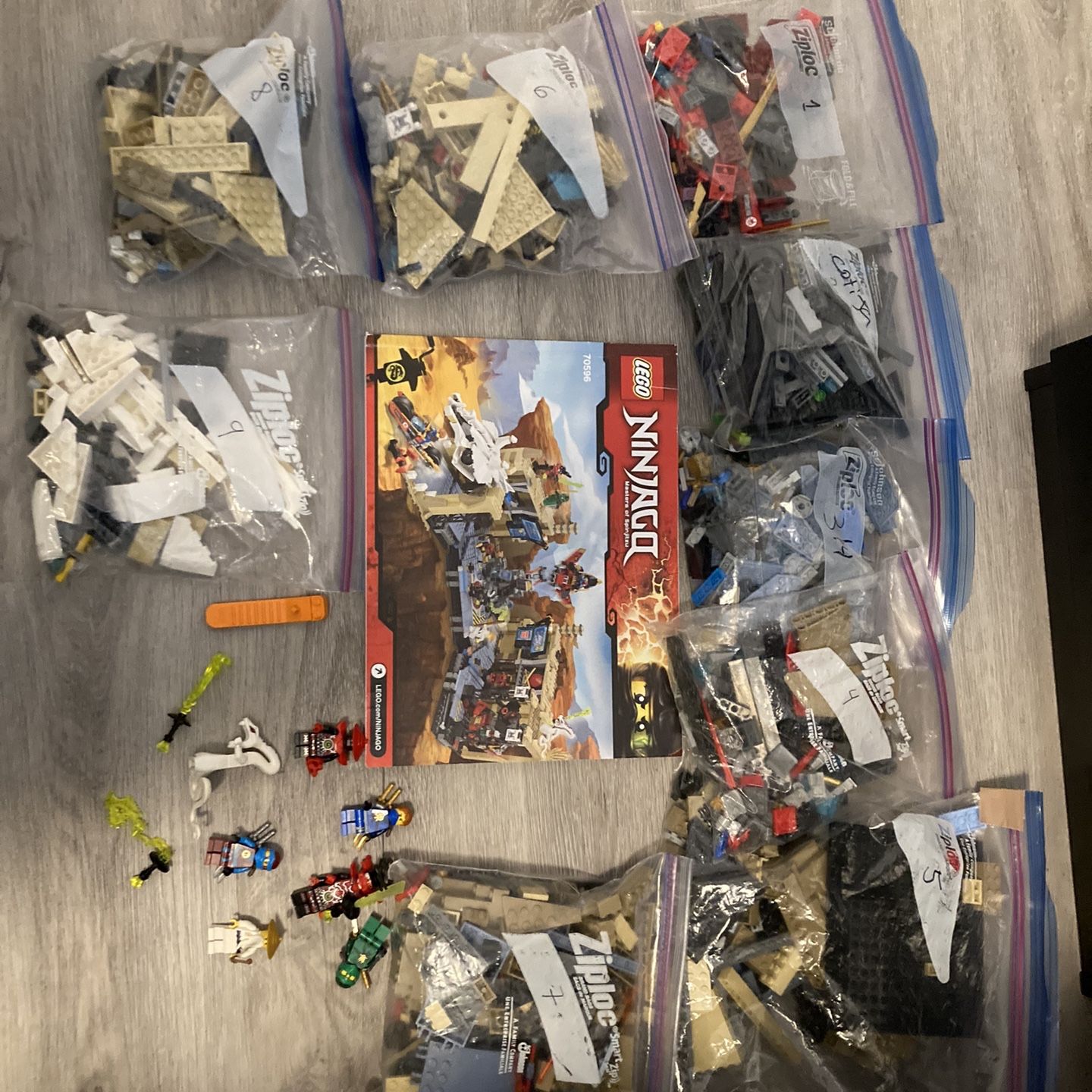 LEGO Ninjago 70596 Samurai X Cave Chaos 99% Complete + 7/8