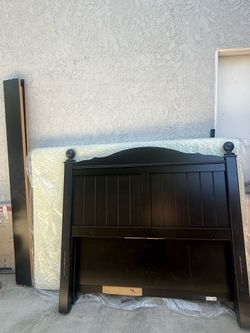 Full size bed and mattress