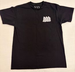 Black 333 Raven Angel Medium Graphic T-shirt (M)