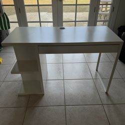 ikea desk with cubbies