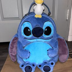 Stitch Disney Loungefly Backpack And Wallet
