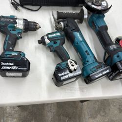 Makita Set + Batteries + Charger 
