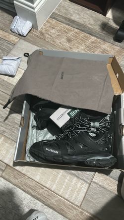 Balenciaga Track Sneakers Black Led
