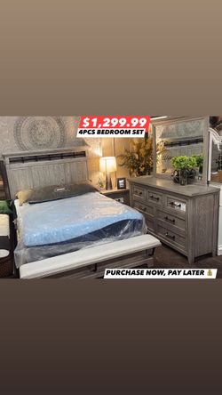4pcs Queen bedroom set