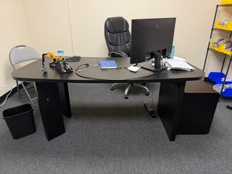 Black desk