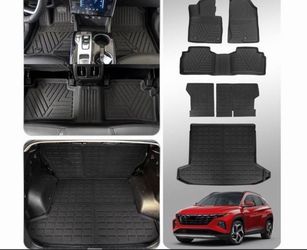 Thinzyou Floor Mats compatible with 2022-2025 Hyundai Tucson - full set mats