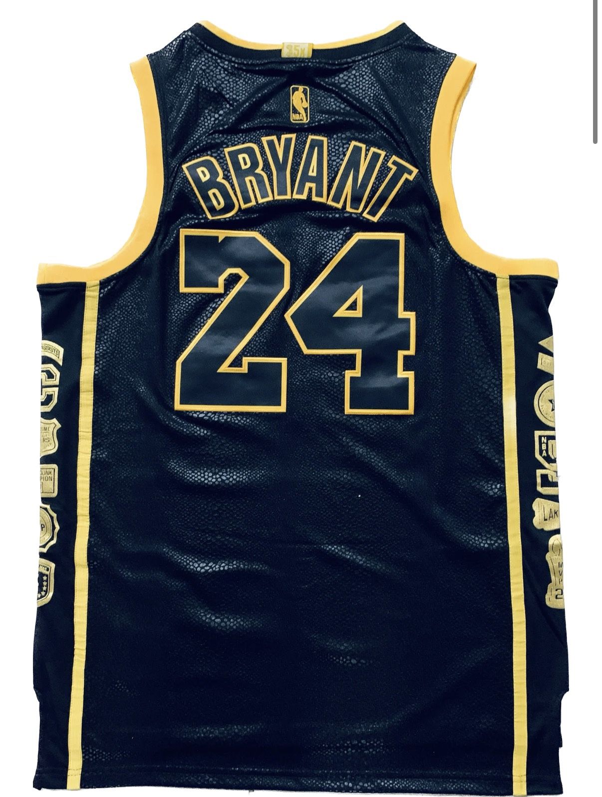 Los Angeles Lakers 24 Bryant Commemorative Retirement Jersey 5x Champions NBA