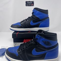 Air Jordan 1 Retro High OG Royal 2017 Size 9.5 555088-007 100% Authentic