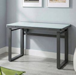 Adjustable Height Computer Desk with LED