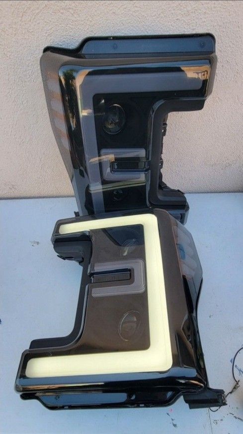 17-19 Ford F250 F350 F450 F550 Super Duty LED DRL Projector Headlights Luces Focos Micas Faros Faroles Headlamps