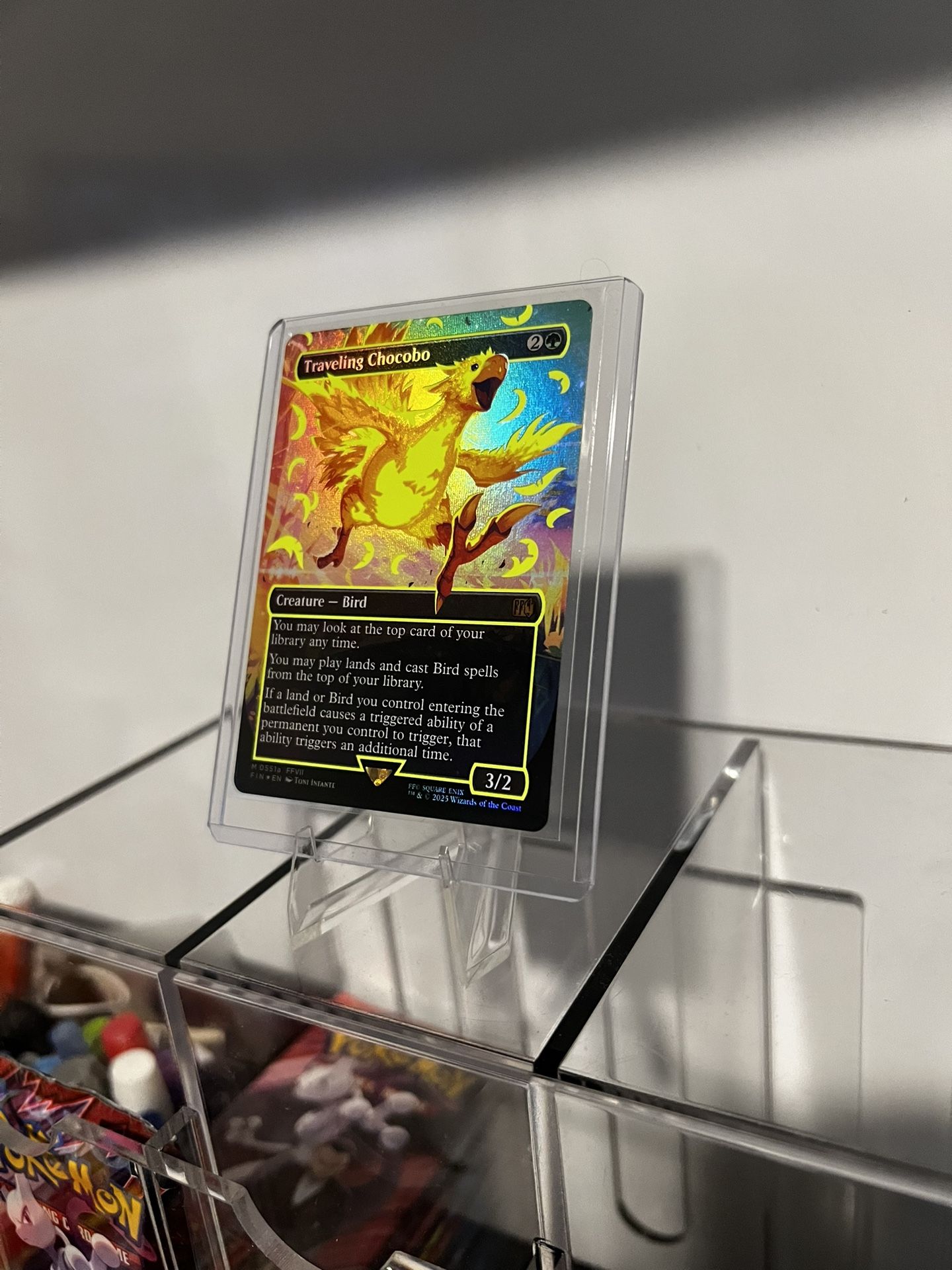 Traveling Chocobo (Borderless) (Neon Ink Yellow) Final Fantasy