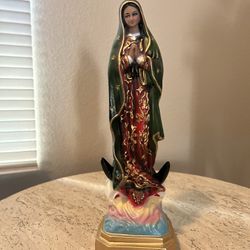 Virgen De Guadalupe Nueva Hecha De Resina 