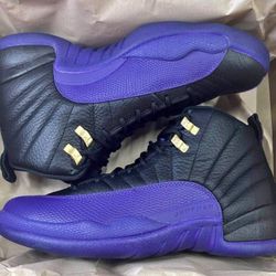 Jordan 12s Black And Purple 