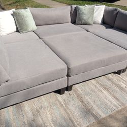 Grey Modular Sectional Couch, DELIVERY AVAILABLE!!