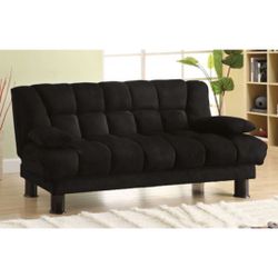 Black Futon Sofa With Storage