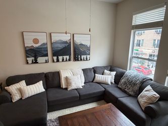 Ashley Furniture Jayceon 3-Piece Sectional – Steel Gray – Very Good Condition