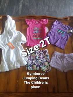 New baby girls Sz 2T summer lot shorts teens bathing suit cover up Gymboree Crazy 8 the Children's place