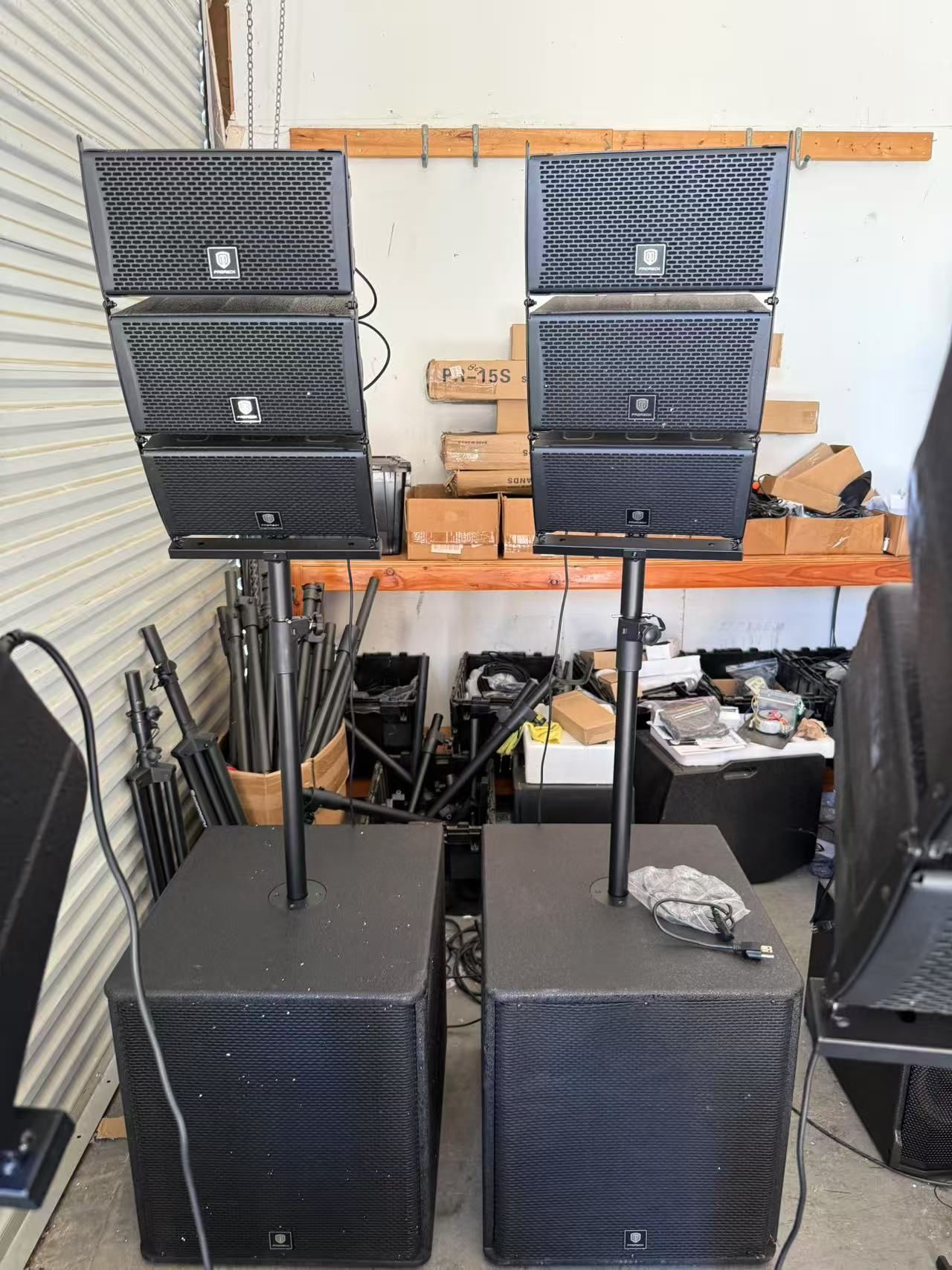 Bluetooth PRORECK Club 8000 18-inch 8000W P.M.P.O Stereo DJ/Powered PA Speaker System Combo