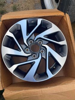 16 INCH 2016 - 2019 HONDA CIVIC OEM BLACK MACHINED WHEEL RIM