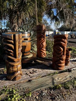 Wood Pole Art