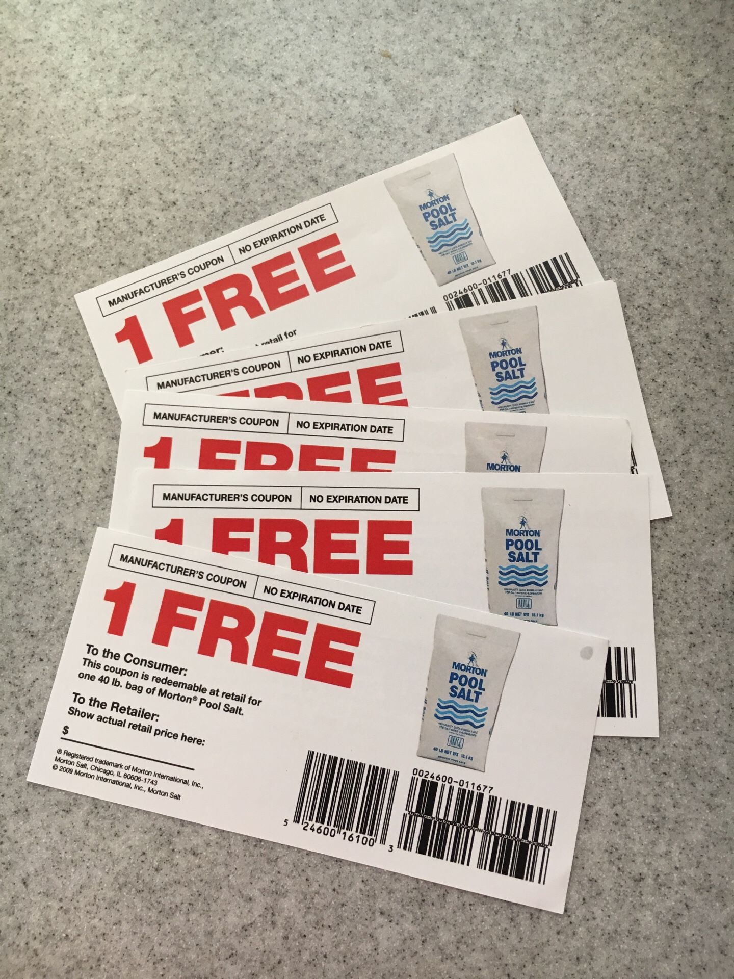 Swimming Pool salt FREE coupons. No expiration