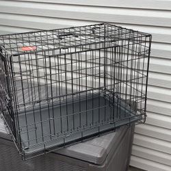 Double Door Wire Dog Crate 