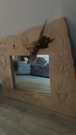 SW Sandstone Mirror with Petroglyphs