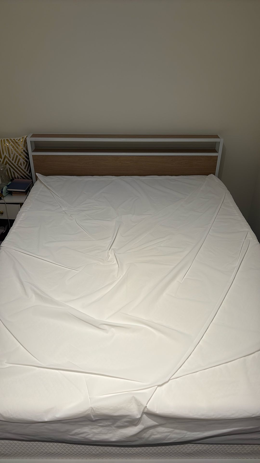Lightly Used Queen Sized Mattress, Box Spring, and Frame For Sale! 