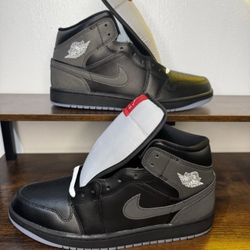 (Brand New/DS) Jordan 1 Mid Black Metallic Reimagined // Size 13