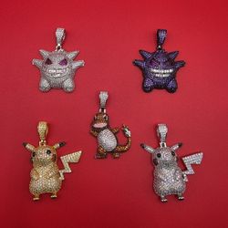 925 Sterling Silver Pokémon Charms 