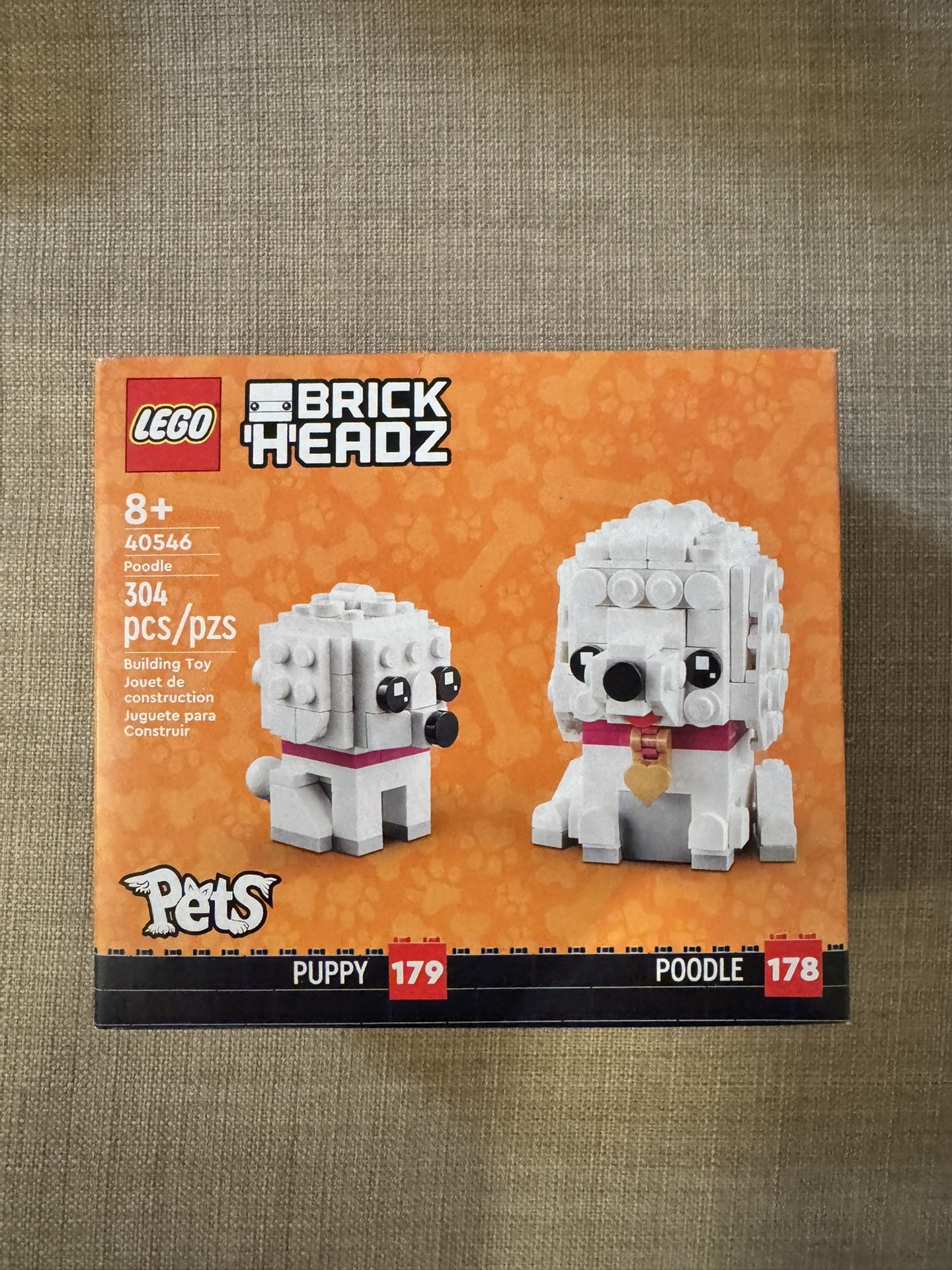 LEGO Brick Headz Poodle And Puppy 40546 New In Box 
