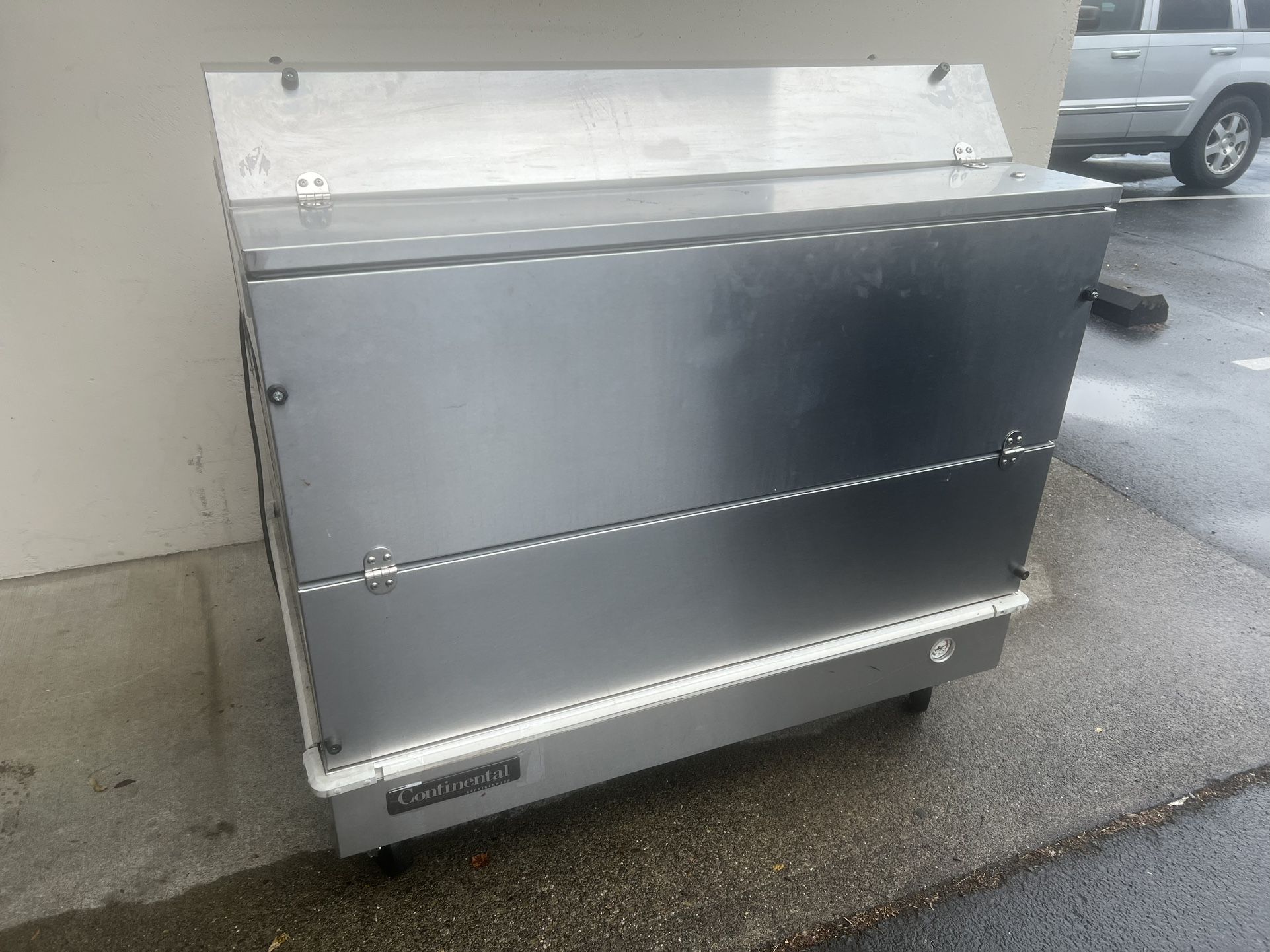 Continental Refrigerator MC4-SS-D 49" Stainless Steel 2 Sided Cold Wall Milk Cooler