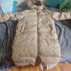 Long North Face Down Puffer Jacket