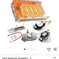 279838 Dryer Heating Element for Whirlpool Kenmore Maytag Amana Roper, Dryer Heating Element Parts Include Dryer Thermostat Thermal Fuse, Replaces 240