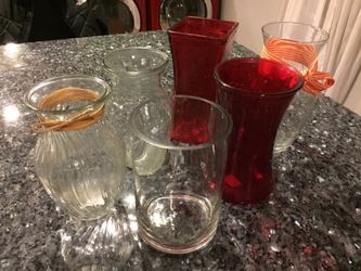 Flower Vases 6 for $20