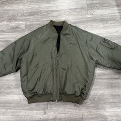 XL Olive drab bomber jacket