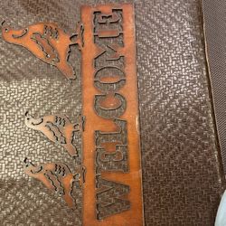 Quail Metal Welcome