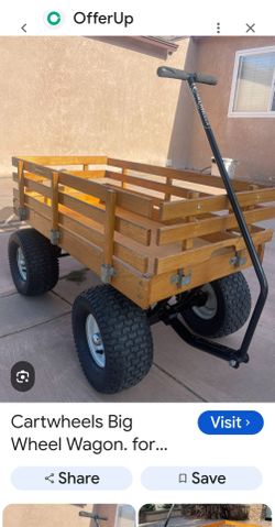 Big Wheel Wooden Wagon