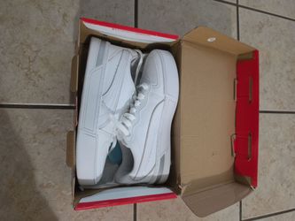 The Puma Skye Metallic "White Silver" sneakers