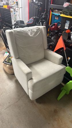 FREE Cream Upholstered Rocking Chair