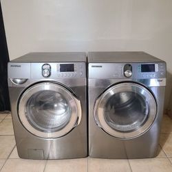 Stainless Steel Samsung Washer And Gas Dryer 