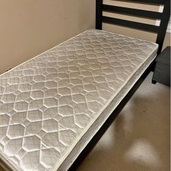 Twin Bed frame & mattress 