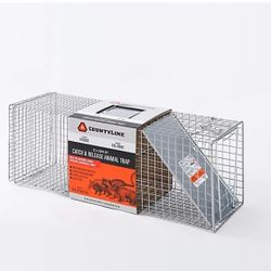 CountyLine 1-Door Catch-and-Release Live Animal Trap, 32 in. x 10 in. x 12 in.