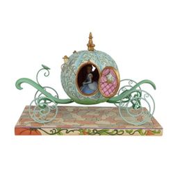 $80 ENESCO DISNEY TRADITIONS BY JIM SHORE CINDERELLA IN PUMPKIN COACH FIGURINE 
