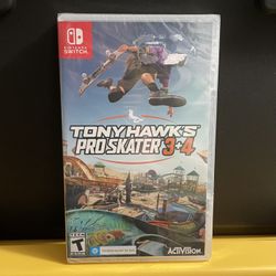 BRAND NEW Tony Hawk’s Pro Skater 3 and 4 for Nintendo Switch + Hawks video game console system Hawk