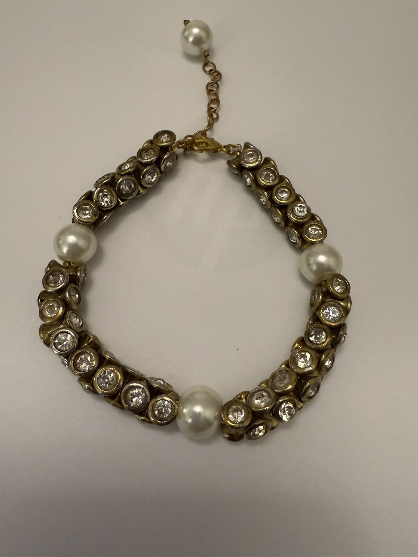 Beautiful Kundan And Pearl Adjustable Bracelet