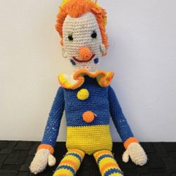 Sad Crochet Clown
