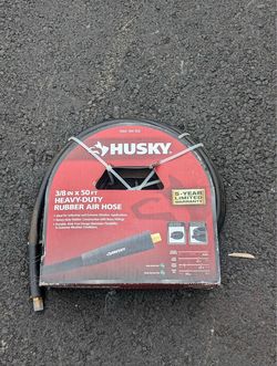 Husky 3/8 in. x 50 ft. Heavy-Duty Rubber Hose – New