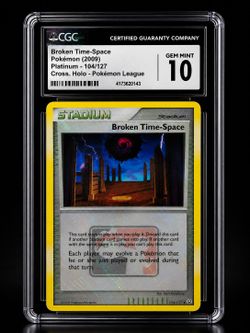 POKEMON CARD BROKEN TIME-SPACE PLATINUM CROSS HOLO 2009 - CGC 10