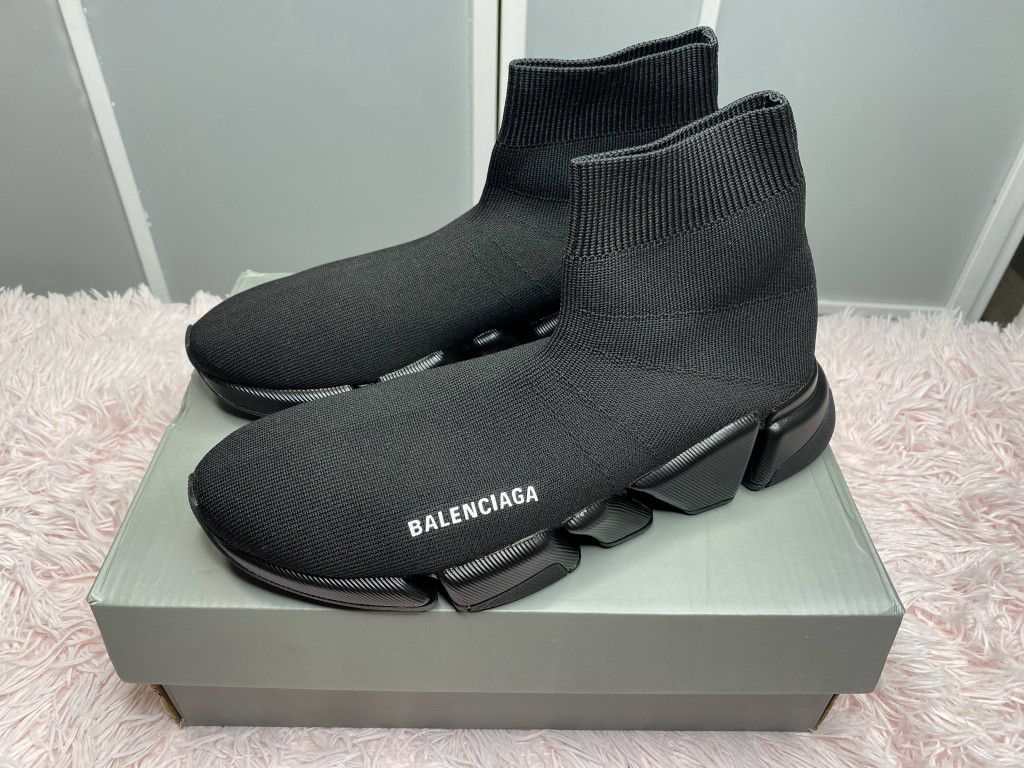 BALENCIAGA SPEED TRAINER BLACK DESIGNER NEW SALE SNEAKERS SHOES MEN SIZE 7 8 8.5 9 9.5 10 11 12 A5